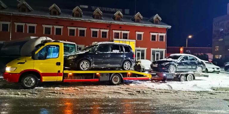 tractare vehicule iarna