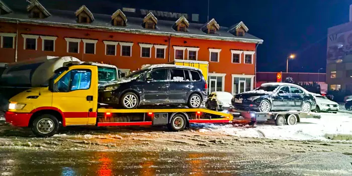 tractare vehicule iarna